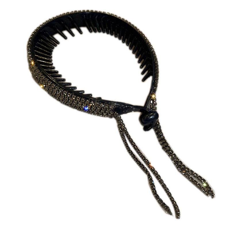 Kẹp Tóc Càng Cua Đính Đá Tua Rua Dễ Thương