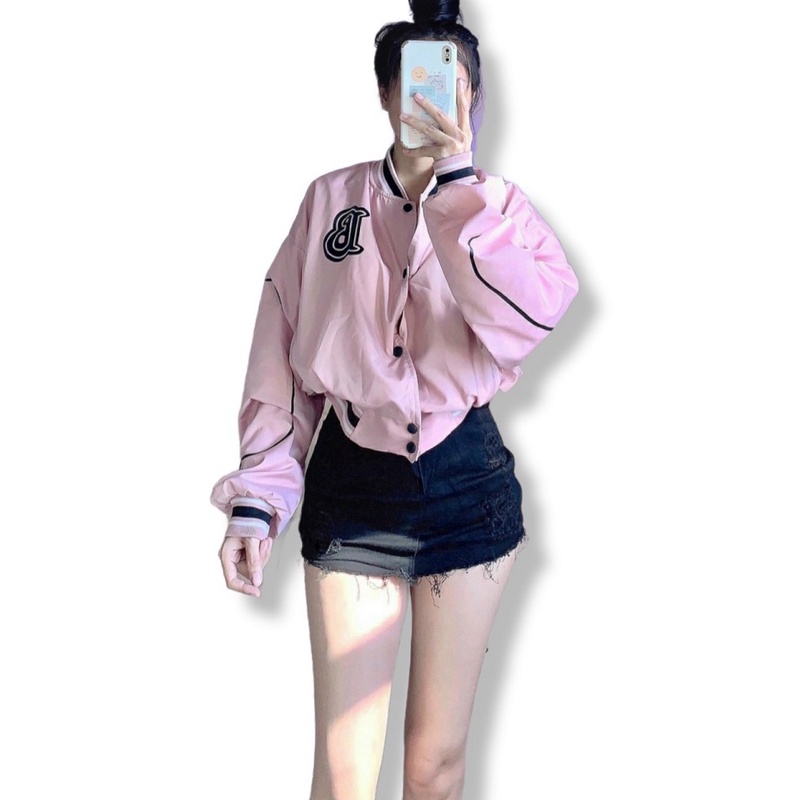 ÁO KHOÁC BOMBER NỮ CHẤT DÙ 2 LỚP FORM SIÊU CHUẨN  - ĐĂNG QUANG CLOTHER
