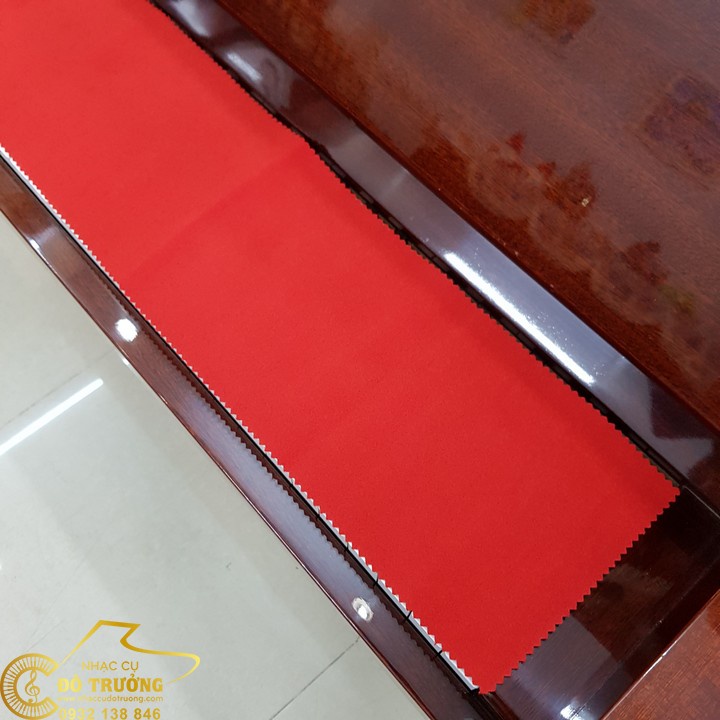 Khăn phủ phím đàn Piano đỏ đô mẫu trơn