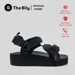 Giày Sandal Nữ The BiLy Quai Chéo Dây Dù Đế Eva Siêu Êm Nhẹ Cao 3cm - BL01W