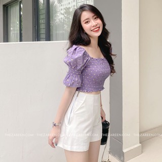 QUẦN SHORT DÂY KÉO BASIC ZAREEN SHO28 TRẮNG