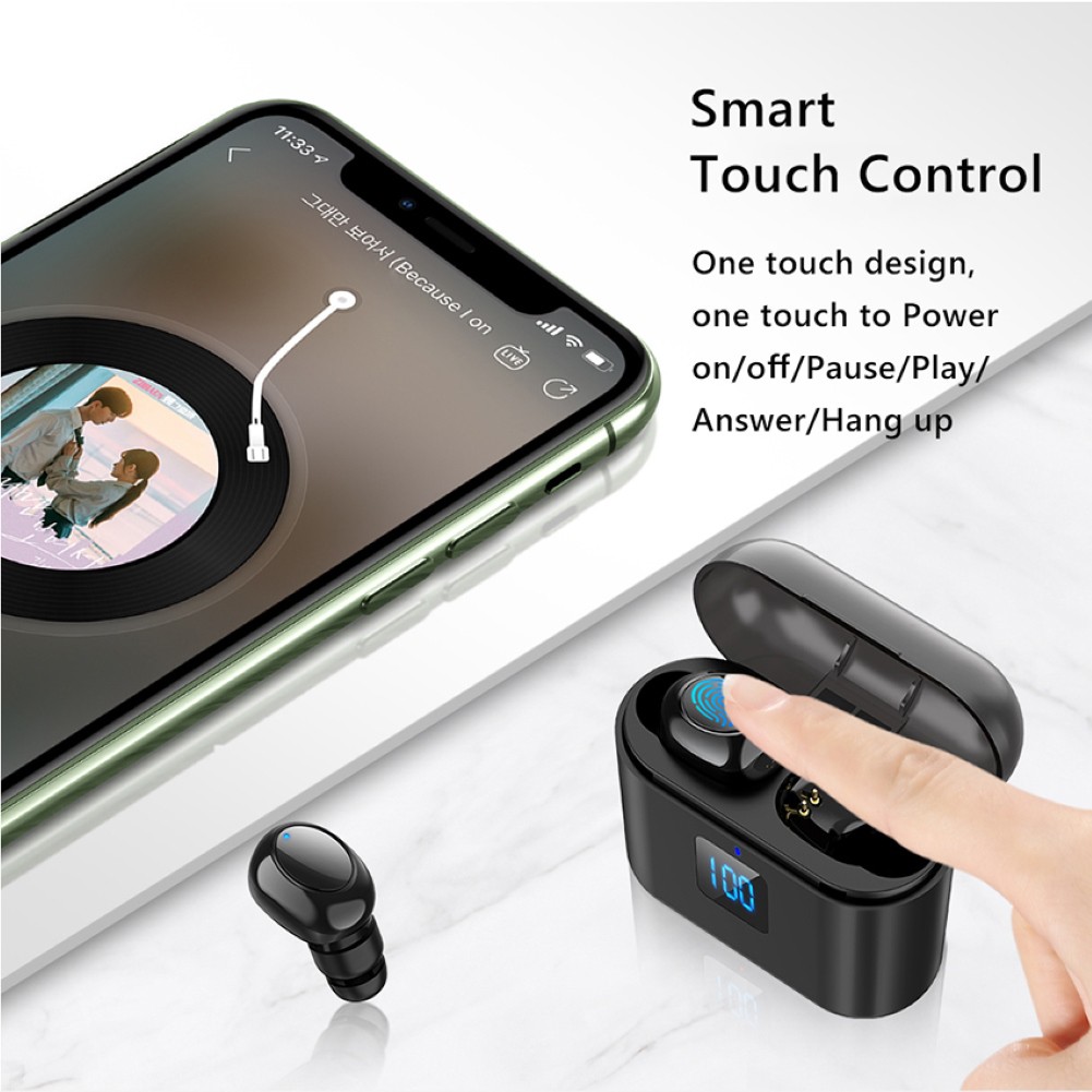 Tai Nghe Bluetooth 5.0 Hel + X11 8d Âm Thanh Sống Động Chất Lượng Cao
