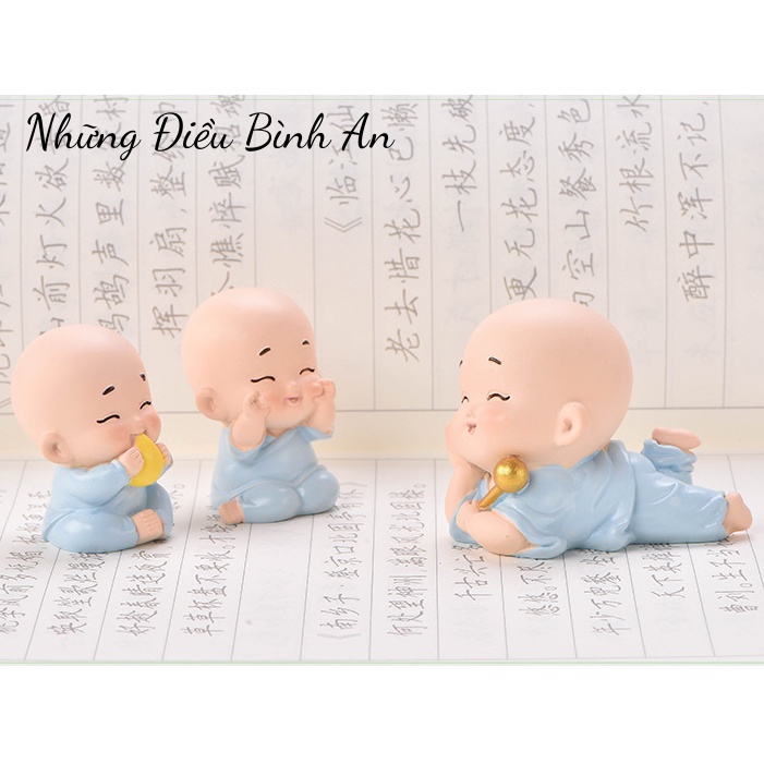 Tượng chú tiểu siêu đáng yêu mẫu 7 mang lại an nhiên trong cuộc sống 💕FREESHIP 50k💕 - Những Điều Bình An