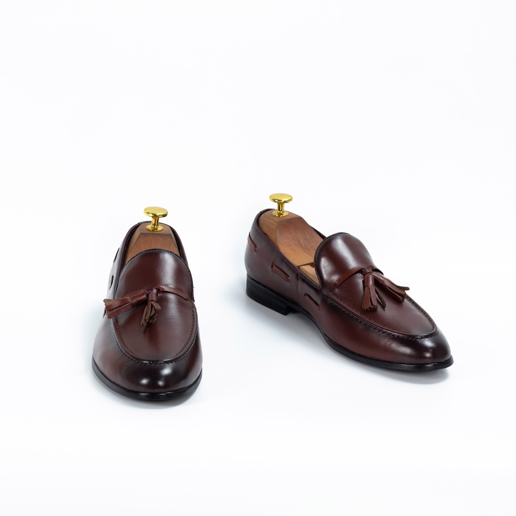 Giày Tassel Loafer Patina - Giày Lười Công Sở Nam Cao Cấp - Da Bò Nhập Khẩu - Đế Cao Su Đúc - Bảo Hành 12th Chính Hãng