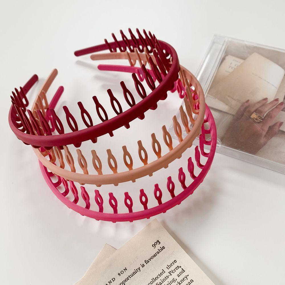 Băng Đô Cài Tóc Bằng Nhựa Chống Trượt Phong Cách Retro WMES15H Dành Cho Nữ