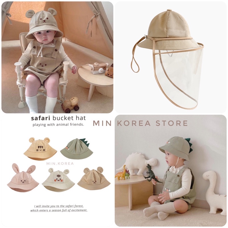 Nón chống bụi, nắng gió va giọt bắn cho bé Dottodot - made in Korea