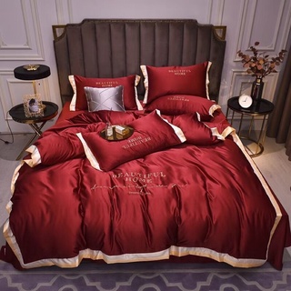 Bộ chăn ga gối Phi Lụa Beautifull Nhập Khẩu Cao Cấp - poly cotton Hàn Quốc, Bộ chăn ga gối 5 món, Bộ chăn ga gối 4 món