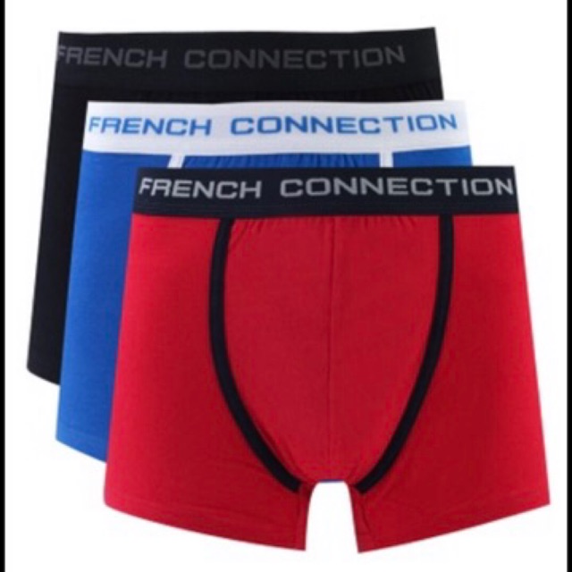 Set 3 Boxer nam Frech Connection, hàng xuất xịn