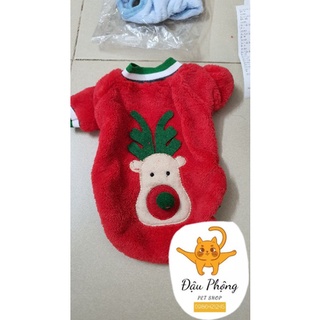 Aó cho chó mèo, áo tuần lộc noel cho chó mèo