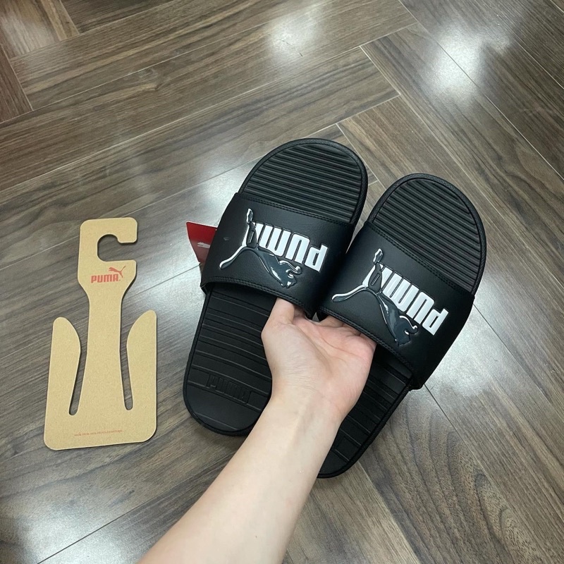 [CHÍNH HÃNG] DÉP PUMA COOL CAT LEAP BLACK SLIDE SANDAL - DÉP QUAI NGANG SIÊU ÊM - HANG ORDER CÓ BILL