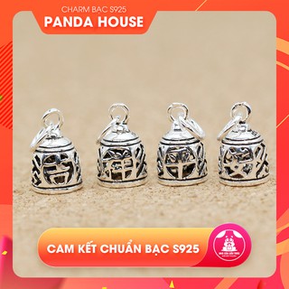 Charm bạc s925 hình chuông size 8.5x13mm - Panda House
