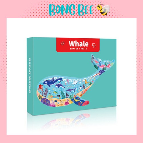 Xếp hình Shaped Puzzle chính hãng nhiều mảnh từ 50,80,150,180,200 mảnh với chủ đề động vật