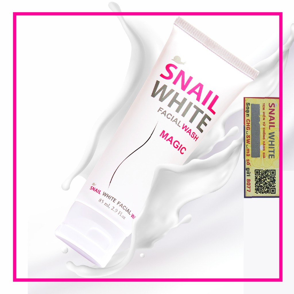 Sữa rữa mặt trắng da giảm mụn SNAIL WHITE