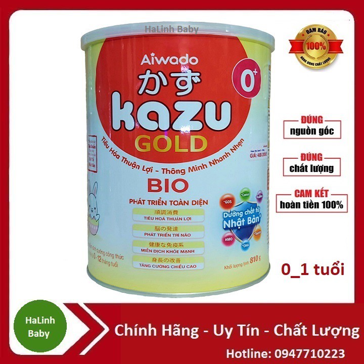 Sữa Kazu gold Bio 0+ 810g