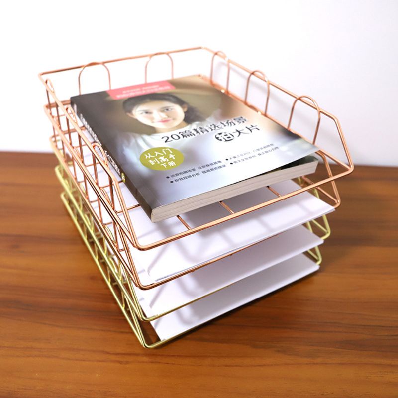 Giá Đỡ Tạp Chí / Tài Liệu Bằng Sắt Có Thể Gấp Gọn Tiện Dụng