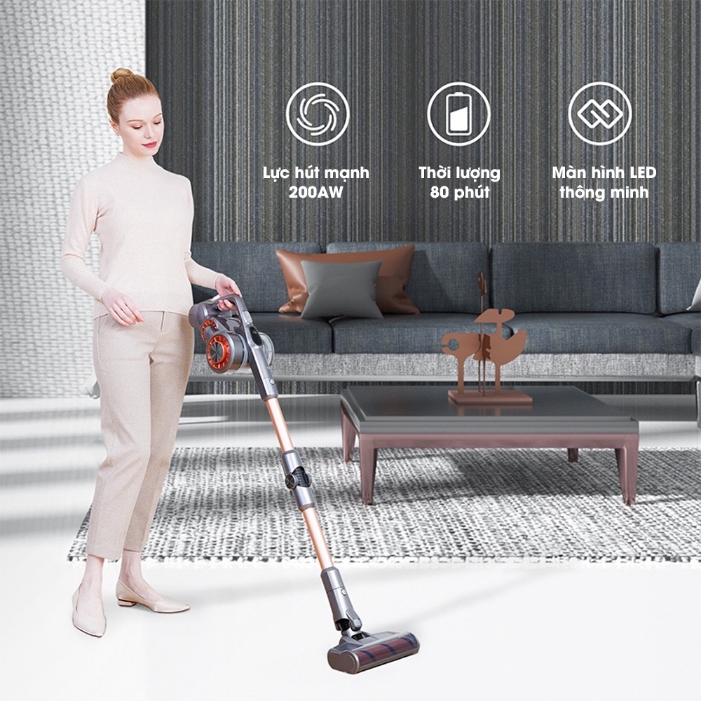 [Mã ELHA10 giảm 6% đơn 5TR] Máy hút bụi cầm tay không dây JIMMY H9 Pro Vacuum Cleaner 25000PA Linh hoạt chính hãng