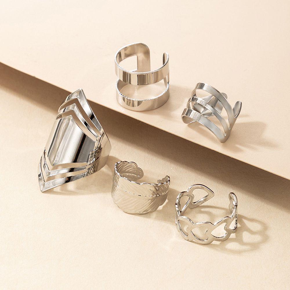 Bộ Nhẫn Hình Học / Ngôi Sao / Trái Tim Cá Tính