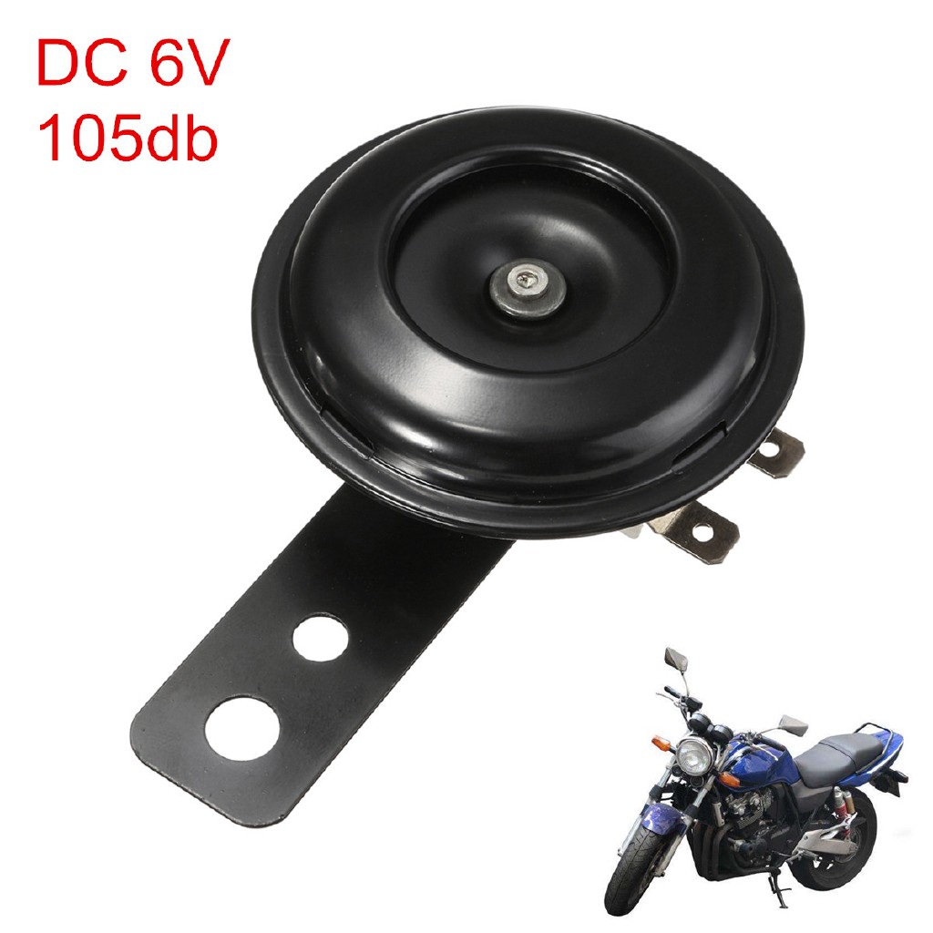Còi điện tử màu đen có ngàm chống nước DC 6V 105dB cho động cơ xe hơi | BigBuy360 - bigbuy360.vn