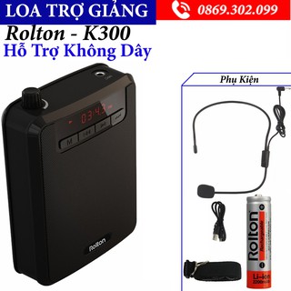 Máy trợ giảng đa năng 4 trong 1 rolton k300 - hỗ trợ không dây
