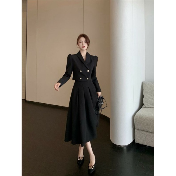 SET VEST ÁO + CHÂN VÁY XÒE DÀI