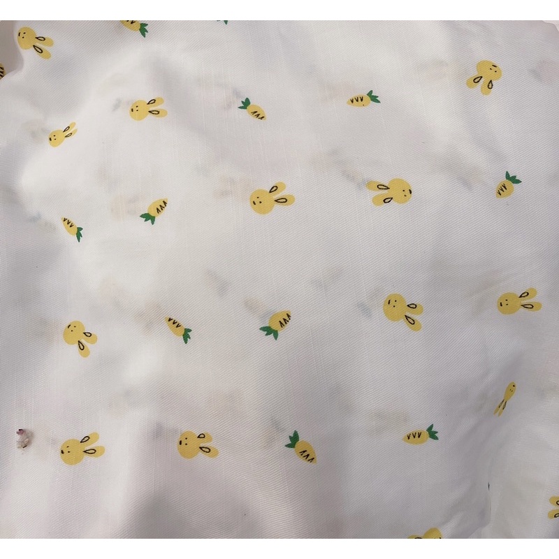 vải đũi mịn mềm mát thỏ cà rốt nhỏ