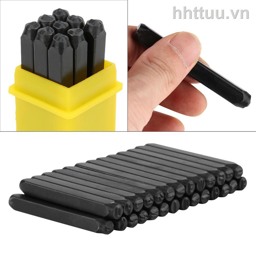 ™[Wholesale Price] Bộ Con Dấu Bằng Thép Carbon Đóng Chữ Số/Ký Tự Cho Chế Tác Thủ Công