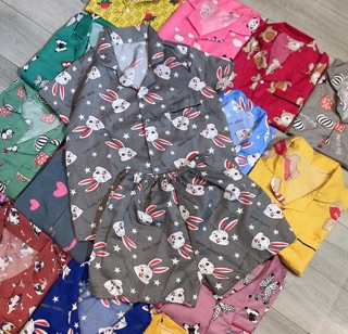 [XẢ HÀNG] BỘ PIJAMA ĐÙI CHẤT KATE (gửi mẫu ngẫu nhiên ạ)