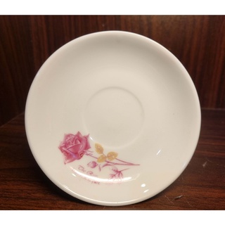 10 hoặc 12 Đĩa kê chén trà hoa hồng đỏ, đường kính 10.5cm