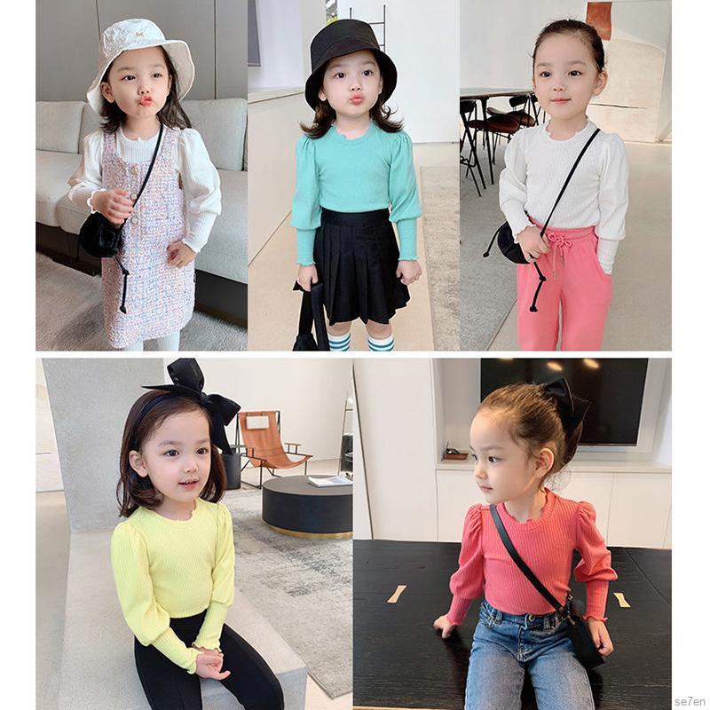 Áo Sweatshirt Tay Dài Thời Trang Mùa Thu Cho Bé Gái Từ 2 - 7 Tuổi