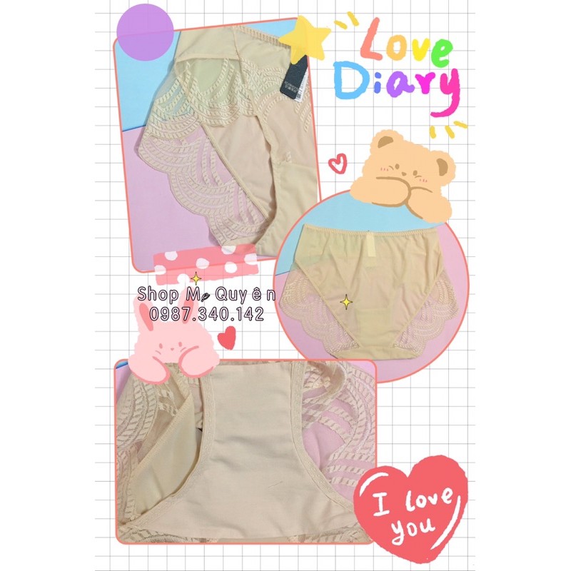 [BIGSIZE] Quần lót ren form to cạp cao ôm bụng: 60-80kg