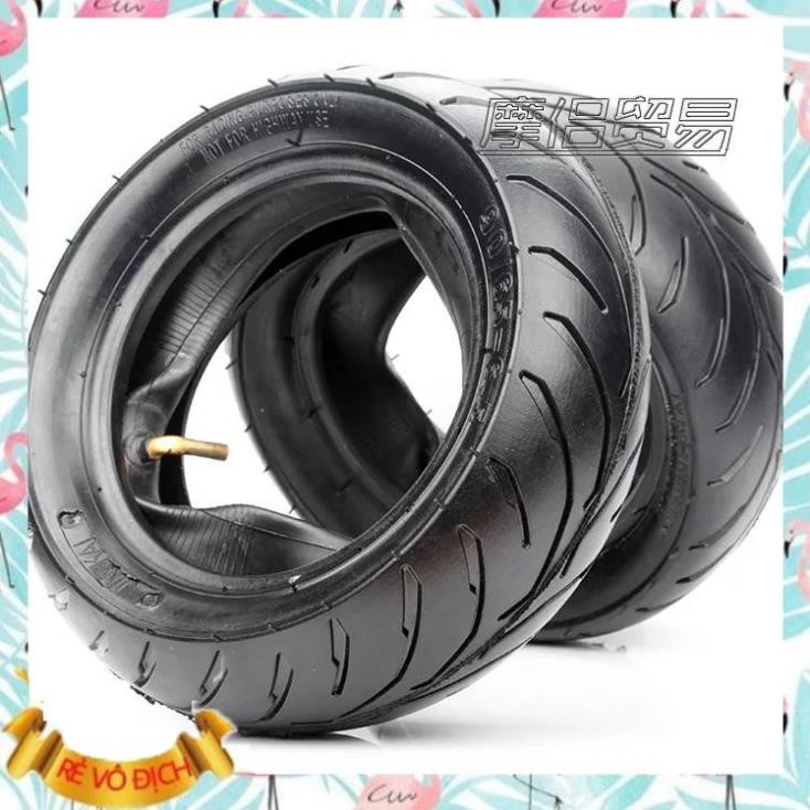 Combo vỏ và ruột xe moto mini 50cc lốp và săm xe ruồi 110/50-6.5 dùng bền, ít hư hại, không bị lủng, thủng,