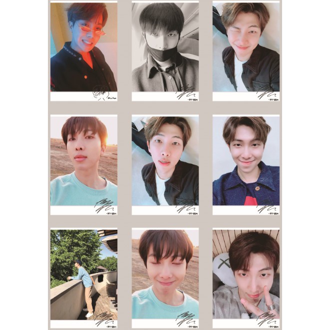 Lomo card ảnh BTS update Twitter 2 Có chữ ký