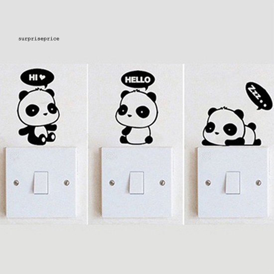 Miếng Dán Tường Trang Trí Hình Gấu Trúc Đáng Yêu