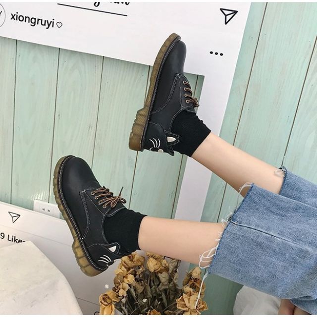 [ORDER] Giày Oxford Ulzzang ❌ Gót hình mèo siêu cute🌸 Có ảnh thật ở cuối | BigBuy360 - bigbuy360.vn