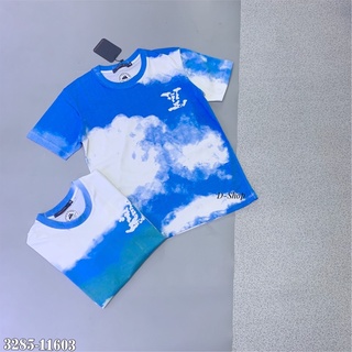 ÁO PHÔNG LOANG XANH IN MÂY 3387 và 3285