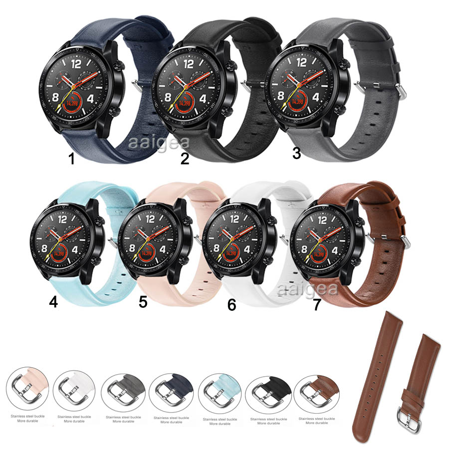Dây Đeo Da Thay Thế Cho Đồng Hồ Thông Minh Huawei Watch GT3 Pro GT2 42mm 46mm 2e GT 3 SE / Buds /Honor MagicWatch 2 GS Pro