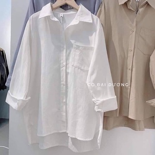 Áo sơ mi đũi oversize đủ màu