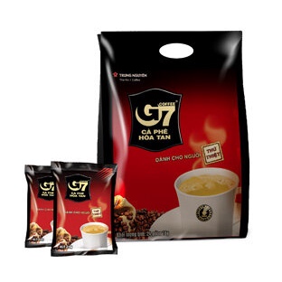 Cafe Sữa G7 bịch 50 gói, Cà phê Trung Nguyên G7 3in1 hoà tan pha sẵn gói vuông (1 gói 16gram). HEAVEN-STORE