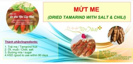 MỨT ME CHUA NGỌT/ CAY (500G)