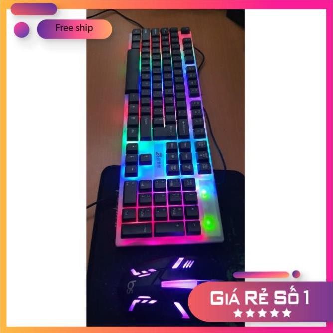 [Hàng xịn] Bộ Bàn Phím Chuột giả cơ LED 7 Màu Q300 , Phím nhậy , độ nhẩy cao - BH-24 THÁNG | BigBuy360 - bigbuy360.vn