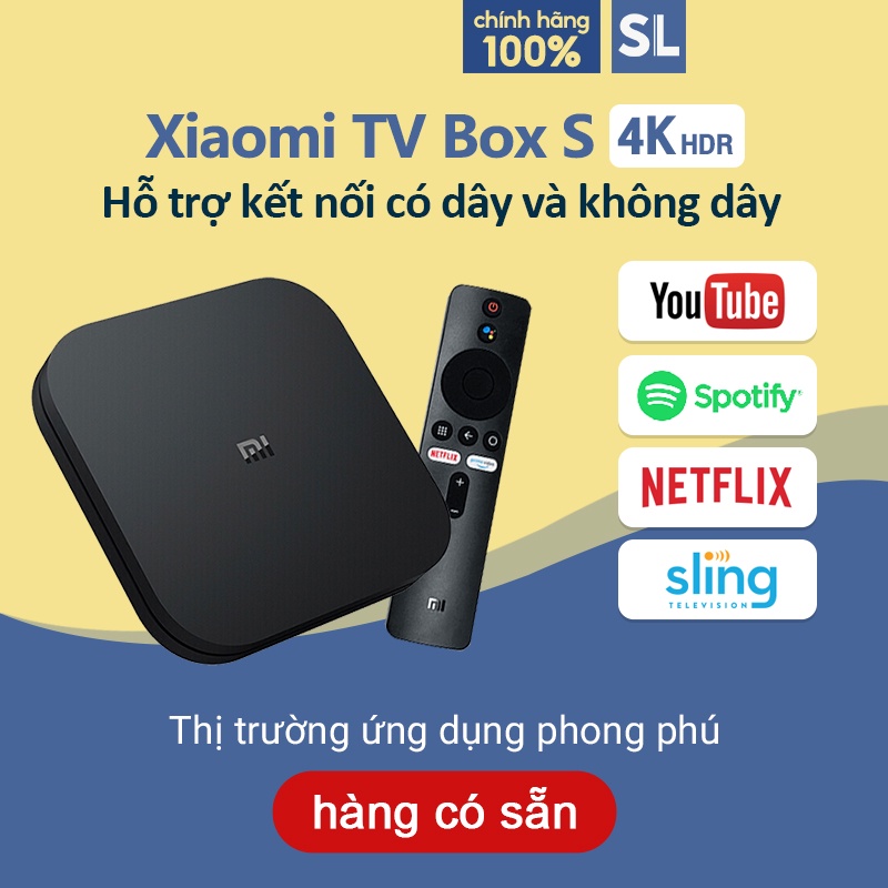 xiaomi Tivi Box Mibox S 4K (Android 8.1) Bản quốc tế