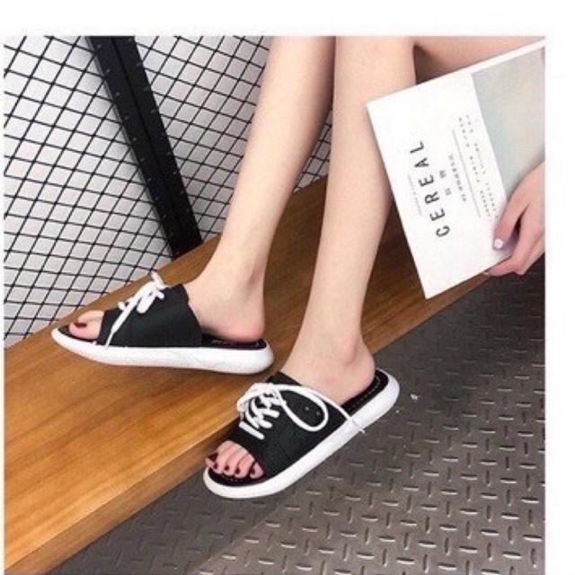 Dép dây thể thao- dép lê buộc dây đế thể thao