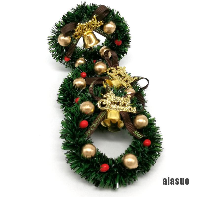 Vòng Hoa mini 1 6cm Trang Trí Giáng Sinh