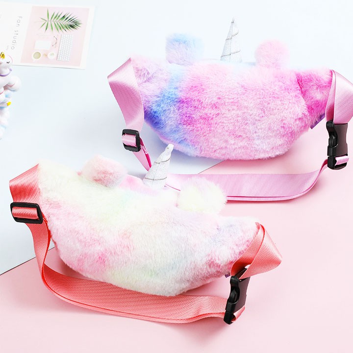 Túi bao tử Unicorn cho bé gái hình bằng bông mềm mịn cá tính đáng yêu Baby-S – STX025