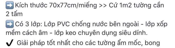 MIẾNG DÁN TƯỜNG CÁCH ÂM