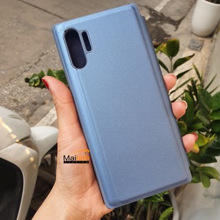 Bao da Note 10 Plus Note 9 Note 8 Note 20 Ultra - Bao da tráng gương dáng gập 2 mặt