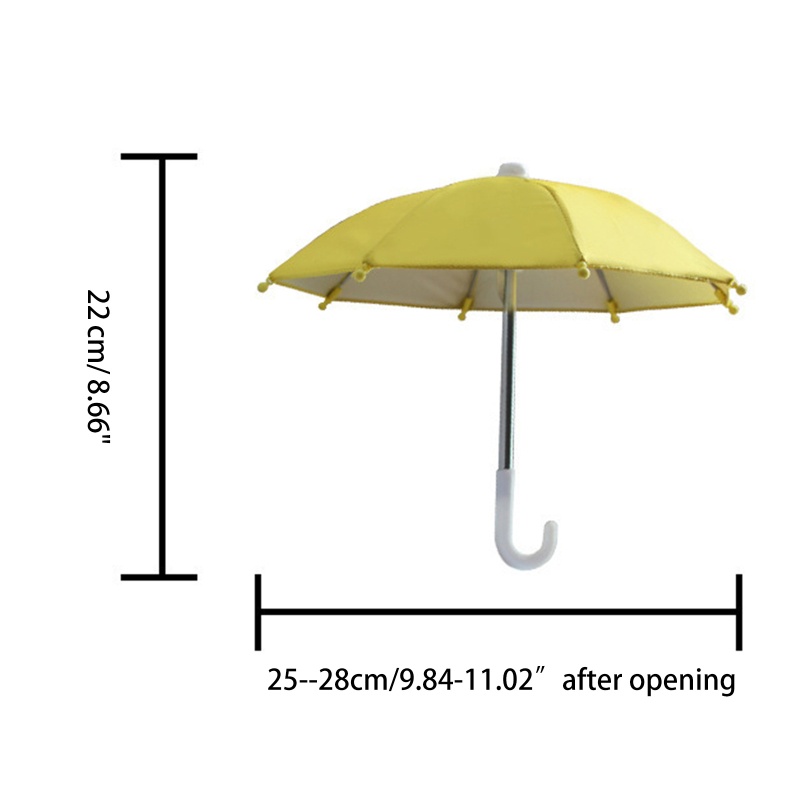 Dù Mini Gắn Điện Thoại Trang Trí Xe Đạp