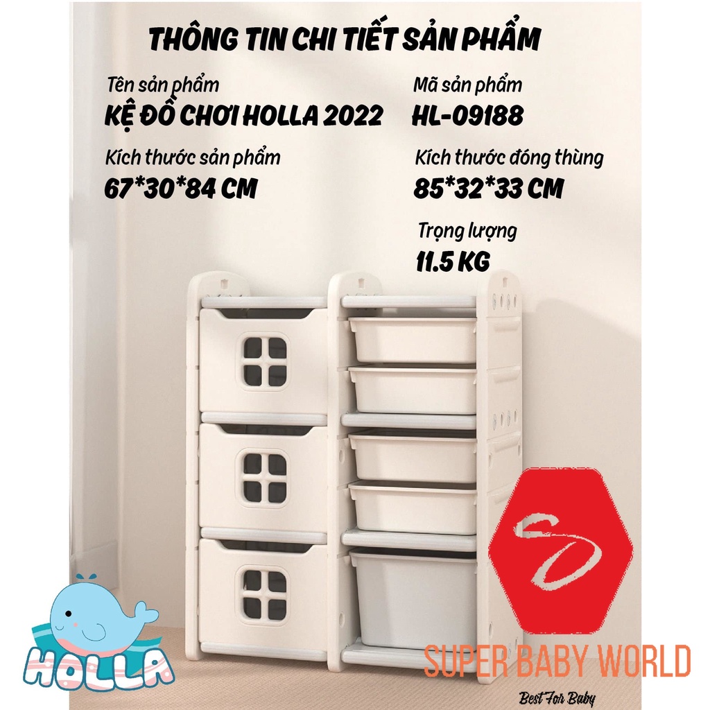 Kệ đồ chơi Holla mẫu mới 2022 HL-09188