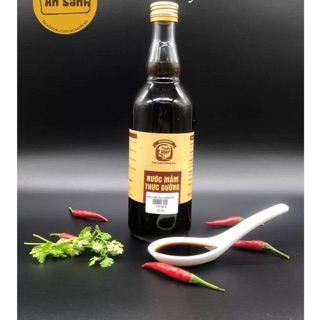 Chai thuỷ tinh tròn cổ thắt eo 500ml nắp nhôm