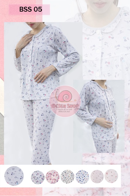 (Inbox chọn màu) BỘ SAU SINH CÓ KHOÁ MỞ NGỰC KÈM CHUN ĐIỀU CHỈNH QUẦN